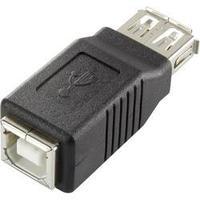USB 2.0 Adapter [1x USB 2.0 port A - 1x USB 2.0 port B] Black gold plated connectors Renkforce