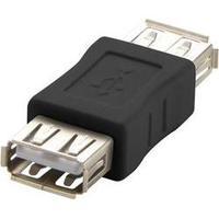 USB 2.0 Adapter [1x USB 2.0 port A - 1x USB 2.0 port A] Black Renkforce