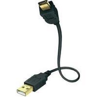 USB 2.0 Cable [1x USB 2.0 connector A - 1x USB 2.0 connector Mini B] 5 m Black gold plated connectors Inakustik