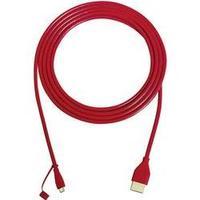 USB / HDMI Cable [1x USB 2.0 connector Micro B - 1x HDMI plug] 1.40 m Red Oehlbach