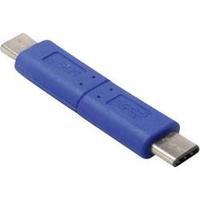 usb 31 adapter 1x usb c plug 1x usb c plug blue bkl electronic