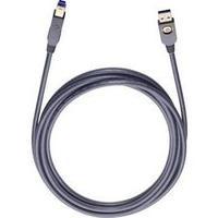 USB 3.0 Cable [1x USB 3.0 connector A - 1x USB 3.0 connector B] 7.50 m Black gold plated connectors Oehlbach