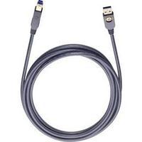 USB 3.0 Cable [1x USB 3.0 connector A - 1x USB 3.0 connector B] 3 m Black gold plated connectors Oehlbach