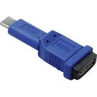 USB 3.1 Adapter [1x USB-C plug - 1x USB 3.0 port Micro B] Blue BKL Electronic