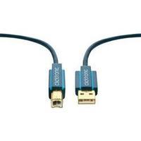 USB 2.0 Cable [1x USB 2.0 connector A - 1x USB 2.0 connector B] 1.80 m Blue gold plated connectors clicktronic