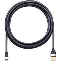 USB 2.0 Cable [1x USB 2.0 connector A - 1x USB 2.0 connector Micro B] 2 m Black gold plated connectors Oehlbach
