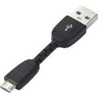 USB 2.0 Cable [1x USB 2.0 connector A - 1x USB 2.0 connector Micro B] 0.05 m Black Renkforce