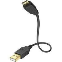 USB 2.0 Cable [1x USB 2.0 connector A - 1x USB 2.0 connector Micro B] 5 m Black gold plated connectors Inakustik