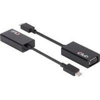 USB / VGA Adapter [1x USB-C plug - 1x VGA socket] Black clu