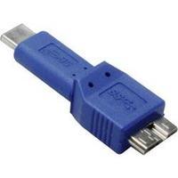 USB 3.1 Adapter [1x USB-C plug - 1x USB 3.0 connector Micro B] Blue BKL Electronic