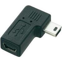 USB 2.0 Adapter [1x USB 2.0 connector Mini B - 1x USB 2.0 port Mini B] Black Renkforce