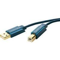 USB 2.0 Cable [1x USB 2.0 connector A - 1x USB 2.0 connector B] 0.50 m Blue gold plated connectors clicktronic