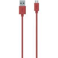 USB 2.0 Cable [1x USB 2.0 connector A - 1x USB 2.0 connector Micro B] 2 m Red Belkin
