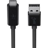 USB 3.1 Cable [1x USB 3.0 connector A - 1x USB-C plug] 1 m Black Flame-retardant Belkin