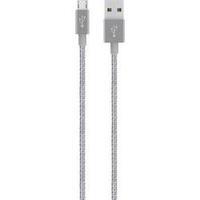 USB 2.0 Cable [1x USB 2.0 connector A - 1x USB 2.0 connector Micro B] 1.20 m Grey with sleeve Belkin