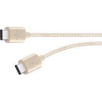 usb 20 cable 1x usb c plug 1x usb c plug 180 m gold fabric sleeve belk ...