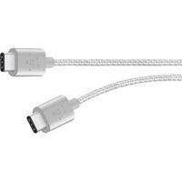 USB 2.0 Cable [1x USB-C plug - 1x USB-C plug] 1.80 m Silver Fabric sleeve Belkin