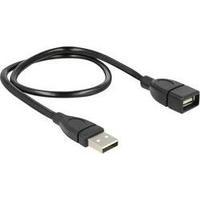 USB 2.0 Cable [1x USB 2.0 connector A - 1x USB 2.0 port A] 0.50 m Black flexible gooseneck cable Delock