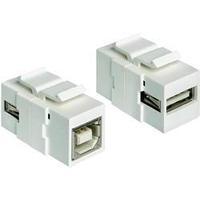 USB 2.0 Adapter [1x USB 2.0 port A - 1x USB 2.0 port B] White Delock