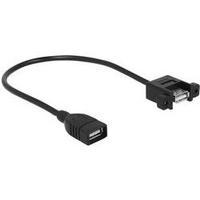 USB 2.0 Extension cable [1x USB 2.0 port A - 1x USB 2.0 port A] 0.25 m Black Delock