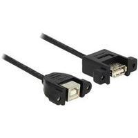 USB 2.0 Extension cable [1x USB 2.0 port B - 1x USB 2.0 port A] 0.25 m Black Delock