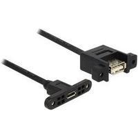 USB 2.0 Extension cable [1x USB 2.0 port Micro B - 1x USB 2.0 port A] 0.25 m Black Delock