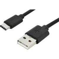USB 2.0 Cable [1x USB-C plug - 1x USB 2.0 connector A] 1.80 m Black Digitus