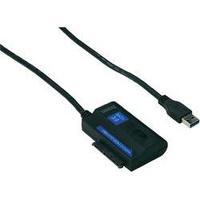 USB 3.0 Cable [1x USB 3.0 connector A - 1x SATA socket 2-pin] 1.20 m Black UL-approved Digitus