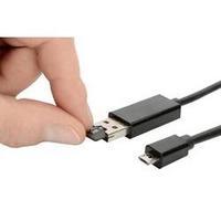 USB 2.0 Cable [1x USB 2.0 connector A, SD Card slot - 1x USB 2.0 connector Micro B] 0.30 m Black ednet