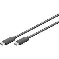 USB 3.1 Cable [1x USB-C plug - 1x USB-C plug] 0.50 m Black gold plated connectors, UL-approved Goobay