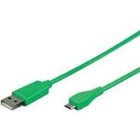 USB 2.0 Cable [1x USB 2.0 connector A - 1x USB 2.0 connector Micro B] 0.95 m Green Goobay