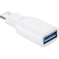 USB 3.0 Adapter [1x USB-C plug - 1x USB 3.0 port A] White Goobay