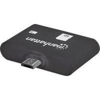 USB 2.0 Adapter [1x USB 2.0 connector Micro B - 1x SD Card slot] Black incl. OTG function Manhattan