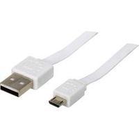 USB 2.0 Cable [1x USB 2.0 connector A - 1x USB 2.0 connector Micro B] 1 m White UL-approved, gold plated connectors, hig