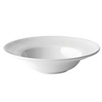 Utopia Anton Black Edge Deep Winged Pasta Plate 10inch / 25cm (Case of 6)