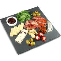 utopia mineral collection square slate platter 28cm pack of 6