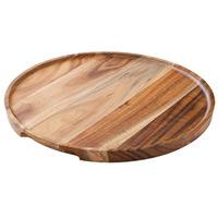 Utopia Acacia Wood Round Platter/Pizza Plate 12inch / 30cm (Pack of 6)