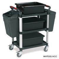 Utility Tray Trolley with 3 Shelves with Accessories
