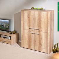 Utopia Wooden Highboard In Wild Oak With 4 Doors