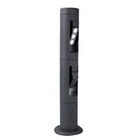 utcylin6 730 exterior small led graphite double post light