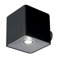 UT/PIXEL/BLACK Exterior LED Modern Cube Wall Spotlight