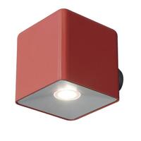 UT/PIXEL/RED Exterior LED Modern Cube Wall Spotlight