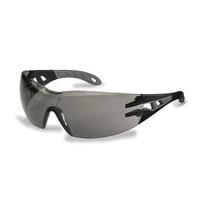 uvex pheos safety spectacles sport style wrap smoke 256434