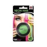 uv hair chalk green with sponge hair applicator 35g blister pack