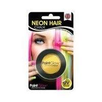 Uv Hair Chalk, Yellow, With Sponge Hair Applicator 3.5g, Blister Pack