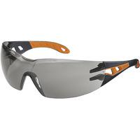 uvex 9192.245 pheos Safety Spectacles - Black/Orange Frames - Grey...