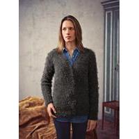 V Neck Cardigan in Bergere de France Plume (705.38)