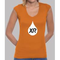 v neck shirt girl xabi rain logo