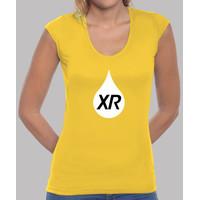 v-neck shirt girl xabi rain logo