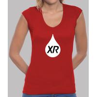 v-neck shirt girl xabi rain logo